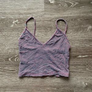 Stripped Crop Tank